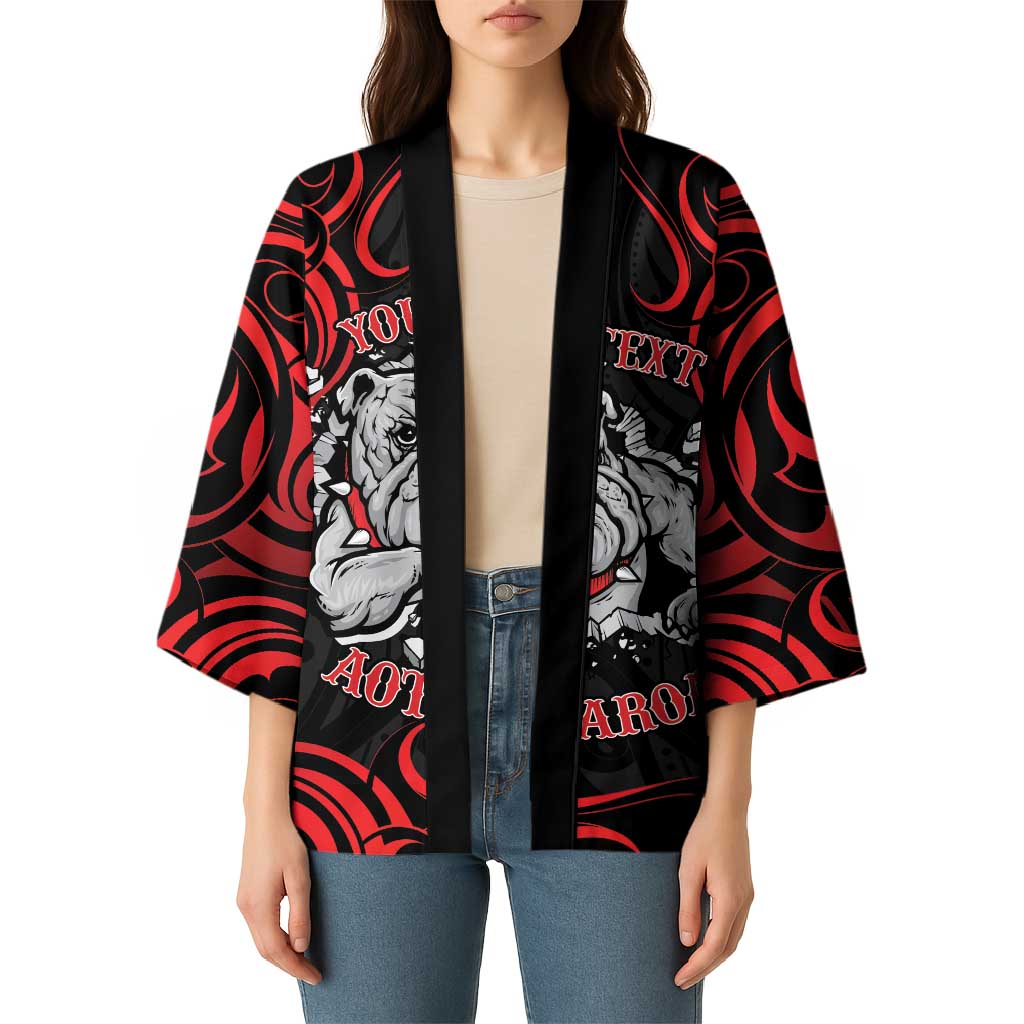Aotearoa Bulldog Kimono NZ Maori Tattoo - Aussie Hoodie