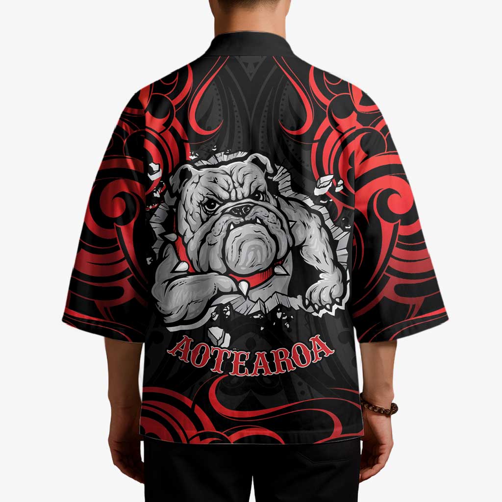 Aotearoa Bulldog Kimono NZ Maori Tattoo - Aussie Hoodie