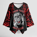 Aotearoa Bulldog Kimono Sleeve Blouse NZ Maori Tattoo - Aussie Hoodie