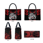 Personalised Aotearoa Bulldog Leather Bag NZ Maori Tattoo - Aussie Hoodie