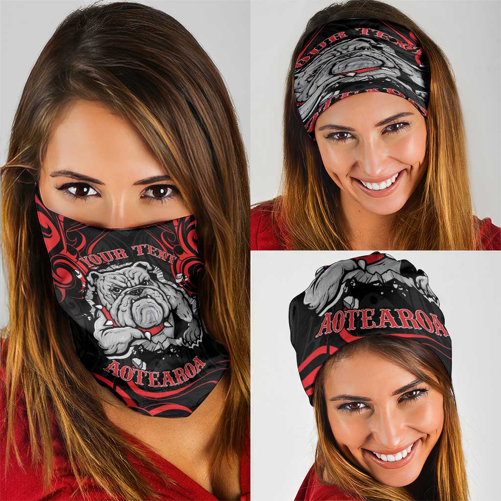 Personalised Aotearoa Bulldog Neck Gaiter NZ Maori Tattoo - Aussie Hoodie
