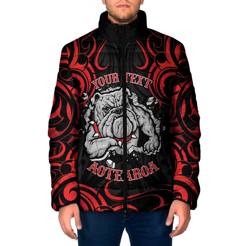 Aotearoa Bulldog Padded Jacket NZ Maori Tattoo - Aussie Hoodie