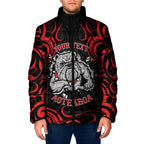Aotearoa Bulldog Padded Jacket NZ Maori Tattoo - Aussie Hoodie
