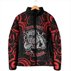 Aotearoa Bulldog Padded Jacket NZ Maori Tattoo - Aussie Hoodie