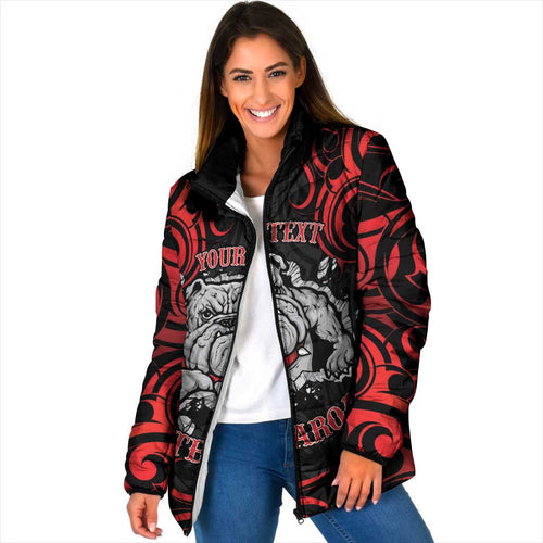 Aotearoa Bulldog Padded Jacket NZ Maori Tattoo - Aussie Hoodie
