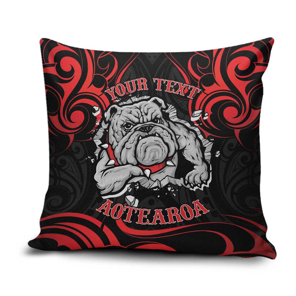 Personalised Aotearoa Bulldog Pillow Cover NZ Maori Tattoo - Aussie Hoodie