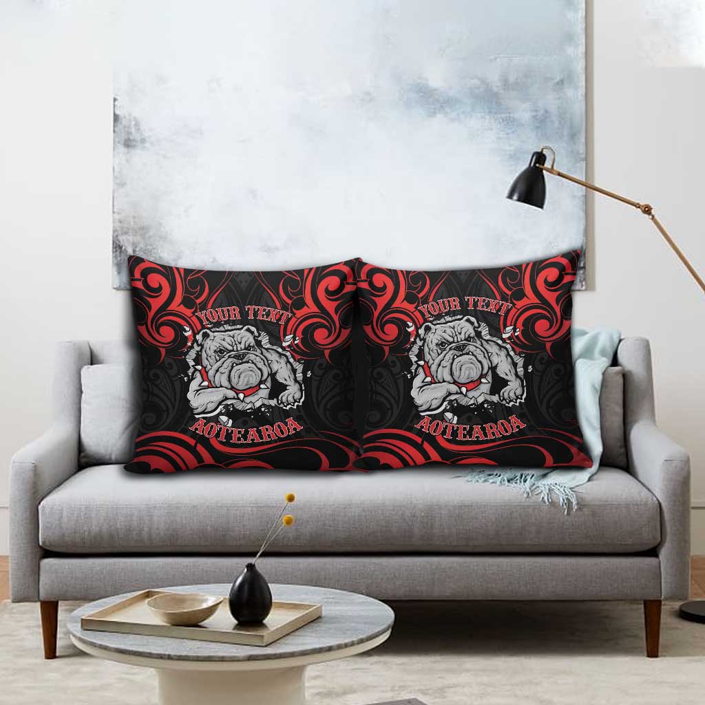 Personalised Aotearoa Bulldog Pillow Cover NZ Maori Tattoo - Aussie Hoodie