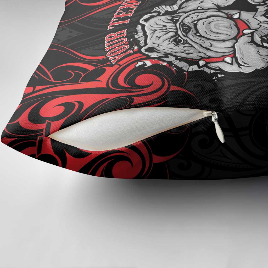 Personalised Aotearoa Bulldog Pillow Cover NZ Maori Tattoo - Aussie Hoodie