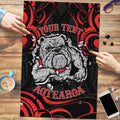 Personalised Aotearoa Bulldog Puzzle NZ Maori Tattoo - Aussie Hoodie