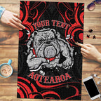 Personalised Aotearoa Bulldog Puzzle NZ Maori Tattoo - Aussie Hoodie