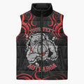 Aotearoa Bulldog Sleeveless Puffer Jacket NZ Maori Tattoo - Aussie Hoodie