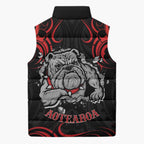 Aotearoa Bulldog Sleeveless Puffer Jacket NZ Maori Tattoo - Aussie Hoodie