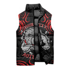 Aotearoa Bulldog Sleeveless Puffer Jacket NZ Maori Tattoo - Aussie Hoodie