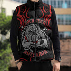 Aotearoa Bulldog Sleeveless Puffer Jacket NZ Maori Tattoo - Aussie Hoodie
