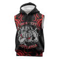 Aotearoa Bulldog Sleeveless Zip Hoodie NZ Maori Tattoo LT14