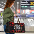 Personalised Aotearoa Bulldog Travel Bag NZ Maori Tattoo - Aussie Hoodie