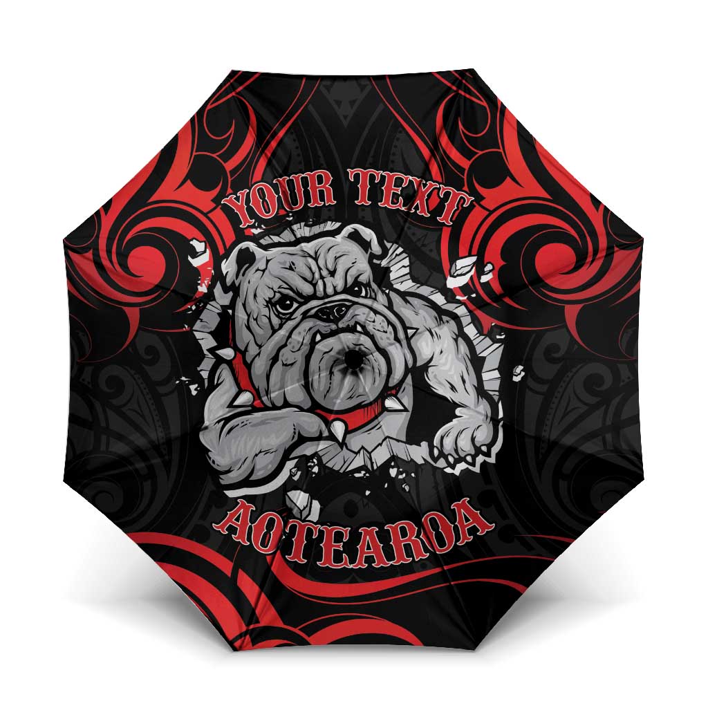 Personalised Aotearoa Bulldog Umbrella NZ Maori Tattoo - Aussie Hoodie