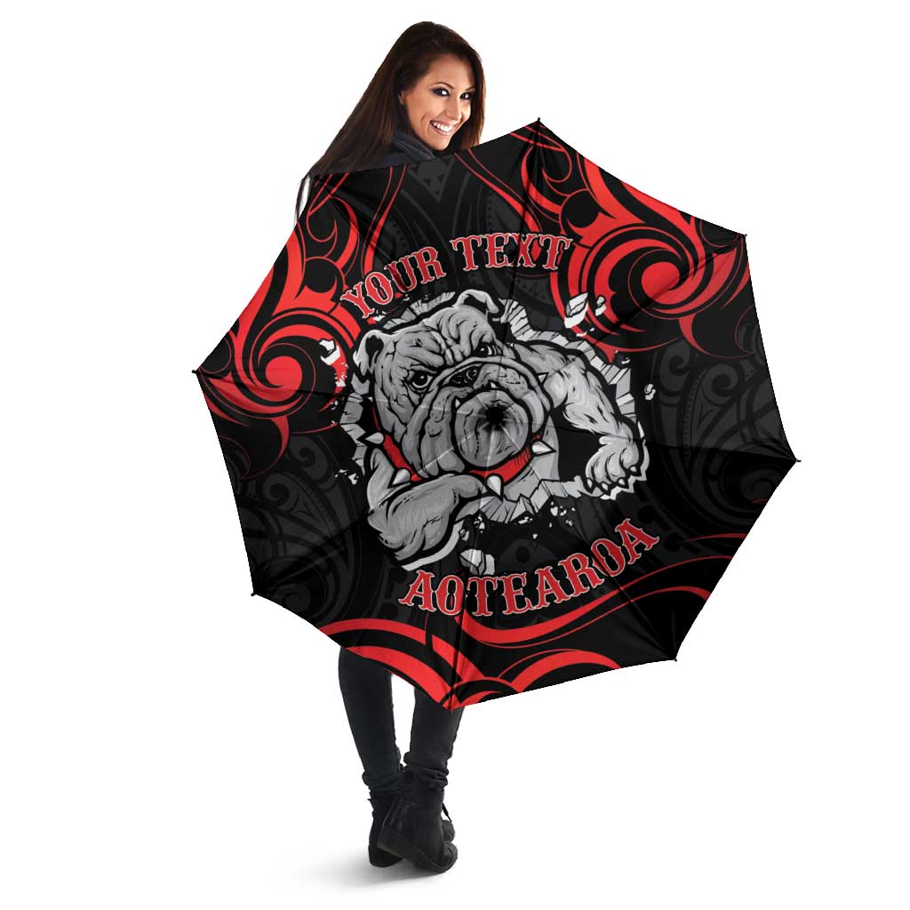 Personalised Aotearoa Bulldog Umbrella NZ Maori Tattoo - Aussie Hoodie