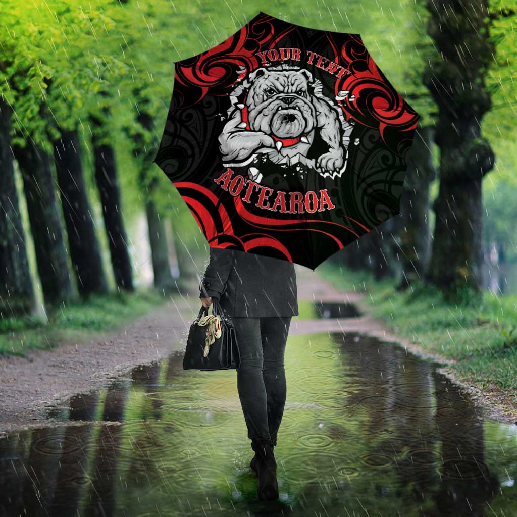 Personalised Aotearoa Bulldog Umbrella NZ Maori Tattoo - Aussie Hoodie