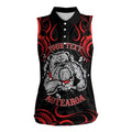 Personalised Aotearoa Bulldog Women Sleeveless Polo Shirt NZ Maori Tattoo