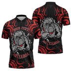 Aotearoa Bulldog Zipper Polo Shirt NZ Maori Tattoo - Aussie Hoodie