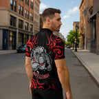 Aotearoa Bulldog Zipper Polo Shirt NZ Maori Tattoo - Aussie Hoodie