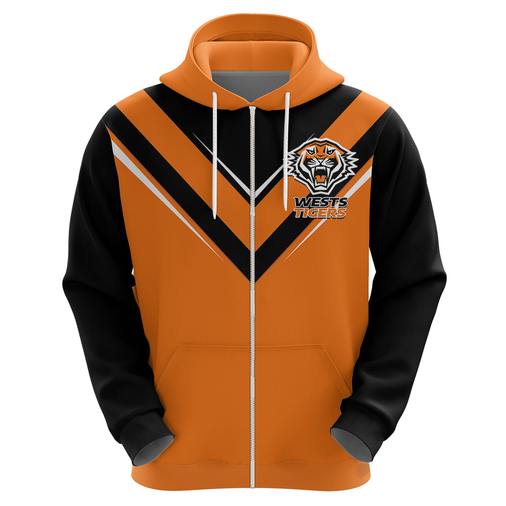 personalised-wests-tigers-rugby-hoodie-orange-simple-style