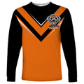 personalised-wests-tigers-rugby-long-sleeve-shirt-orange-simple-style