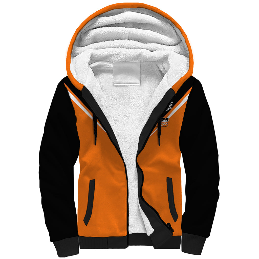 personalised-wests-tigers-rugby-sherpa-hoodie-orange-simple-style