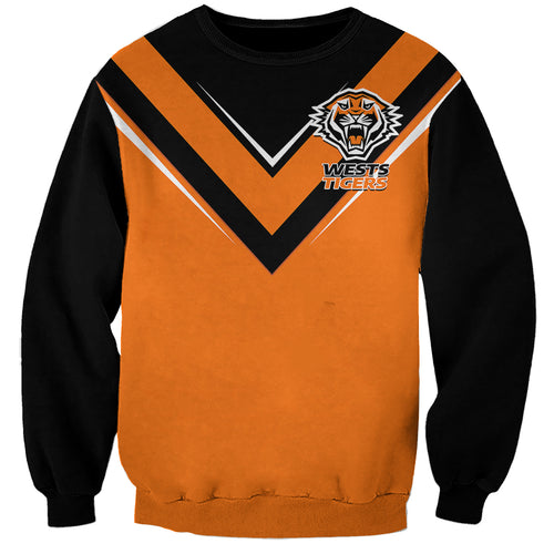 personalised-wests-tigers-rugby-sweatshirt-orange-simple-style