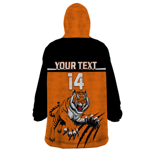 personalised-wests-tigers-rugby-wearable-blanket-hoodie-orange-simple-style