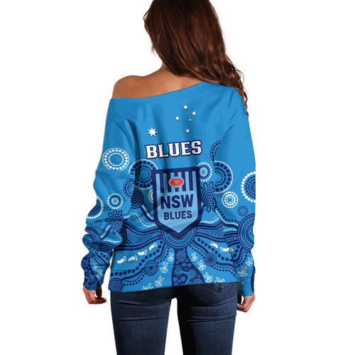 nsw-rugby-off-shoulder-sweater-blues-aboriginal-art