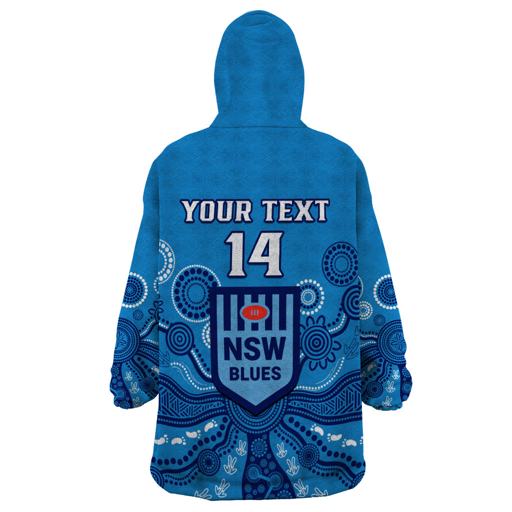 personalised-nsw-rugby-wearable-blanket-hoodie-blues-aboriginal-art