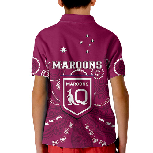 maroons-rugby-kid-polo-shirt-qld-aboriginal-art
