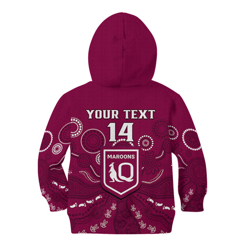 personalised-maroons-rugby-kid-hoodie-qld-aboriginal-art