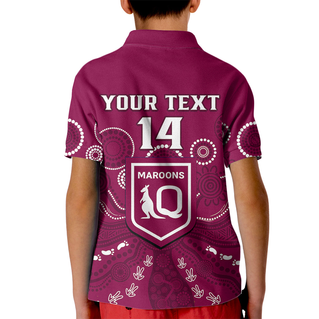 personalised-maroons-rugby-kid-polo-shirt-qld-aboriginal-art