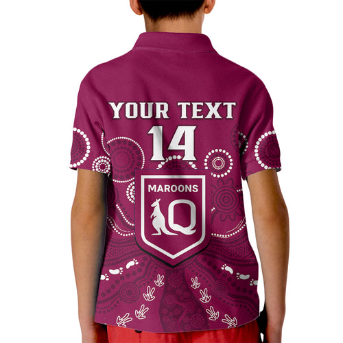 personalised-maroons-rugby-kid-polo-shirt-qld-aboriginal-art