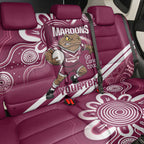 QLD Maroons Rugby Custom Back Car Seat Cover Go Cane toads Aboriginal Art