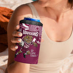 QLD Maroons Rugby Custom 4 in 1 Can Cooler Tumbler Go Cane toads Aboriginal Art