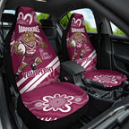 QLD Maroons Rugby Custom Car Seat Cover Go Cane toads Aboriginal Art