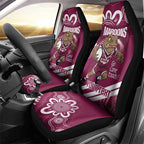 QLD Maroons Rugby Custom Car Seat Cover Go Cane toads Aboriginal Art