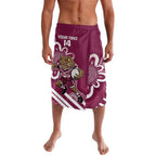 QLD Maroons Rugby Custom Lavalava Go Cane toads Aboriginal Art