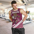 QLD Maroons Rugby Custom Men Tank Top Go Cane toads Aboriginal Art