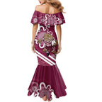 QLD Maroons Rugby Custom Mermaid Dress Go Cane toads Aboriginal Art