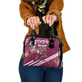 QLD Maroons Rugby Custom Shoulder Handbag Go Cane toads Aboriginal Art