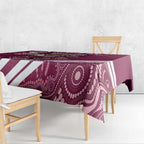 QLD Maroons Rugby Custom Tablecloth Go Cane toads Aboriginal Art