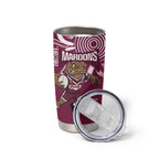 QLD Maroons Rugby Custom Tumbler Cup Go Cane toads Aboriginal Art