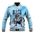 NSW Blues Rugby Custom Baseball Jacket Go Cockroaches Aboriginal Art