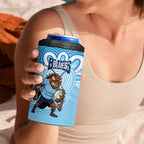 NSW Blues Rugby Custom 4 in 1 Can Cooler Tumbler Go Cockroaches Aboriginal Art