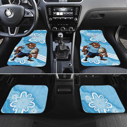 NSW Blues Rugby Custom Car Mats Go Cockroaches Aboriginal Art